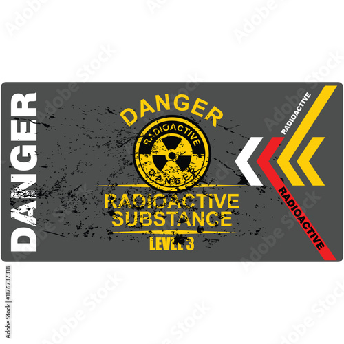 Danger, Radioactive, wallpaper background vector