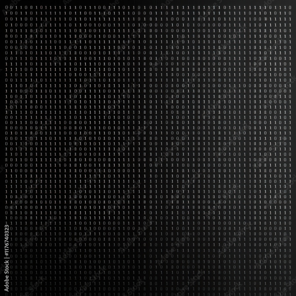 A digital binary code matrix consisting of black and white numbers, creating a tech-inspired background. A digital binary code matrix consisting of black and white numbers, creating a tech-inspired background.