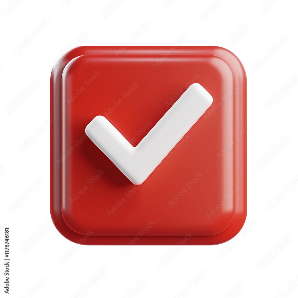 Icon for app with checkmark in red on white background,PNG,clipart,transparent,flat icon. Icon for app with checkmark in red on white background,PNG,clipart,transparent,flat icon.
