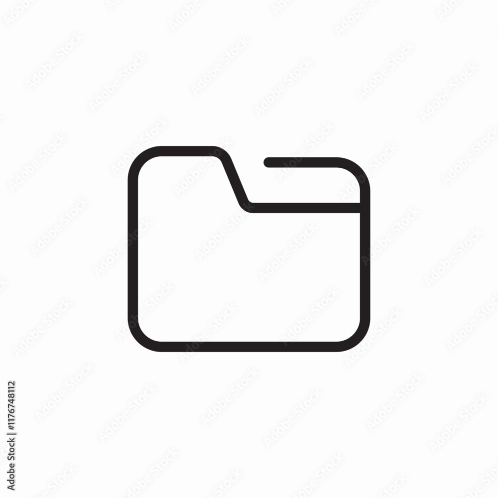 Folder document file storage icon vector sign Folder document file storage icon vector sign