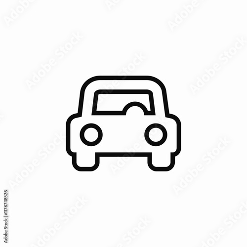 Car automobile transport vehicle icon vector sign