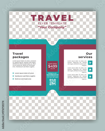 Travel best poster template 