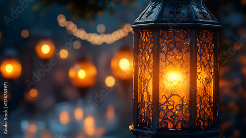 Ramadan Glow: The Beauty of Moroccan Lanterns and Warm Light photo