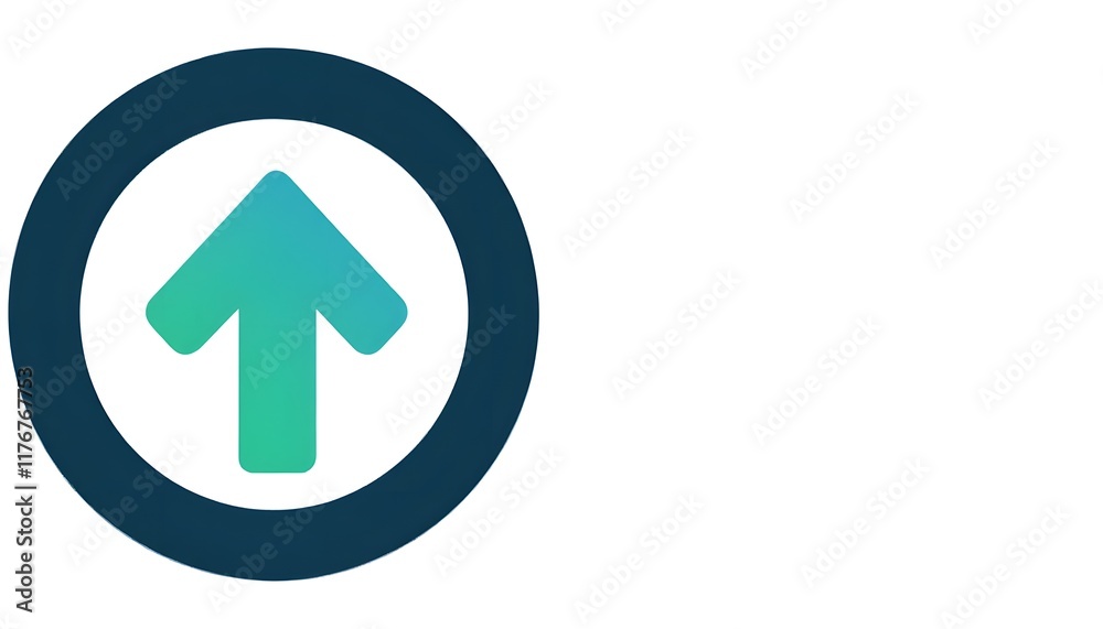 Innovative Logo Design Featuring a Stylish Upward Arrow in a Rounded Background Innovative Logo Design Featuring a Stylish Upward Arrow in a Rounded Background