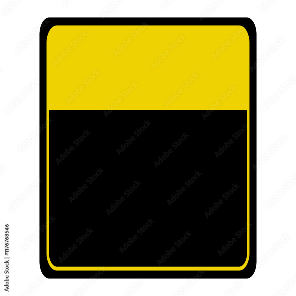 Yellow Blank Warning Sign Icon Vector, attention information. Traffic sign shapes template Yellow Blank Warning Sign Icon Vector, attention information. Traffic sign shapes template