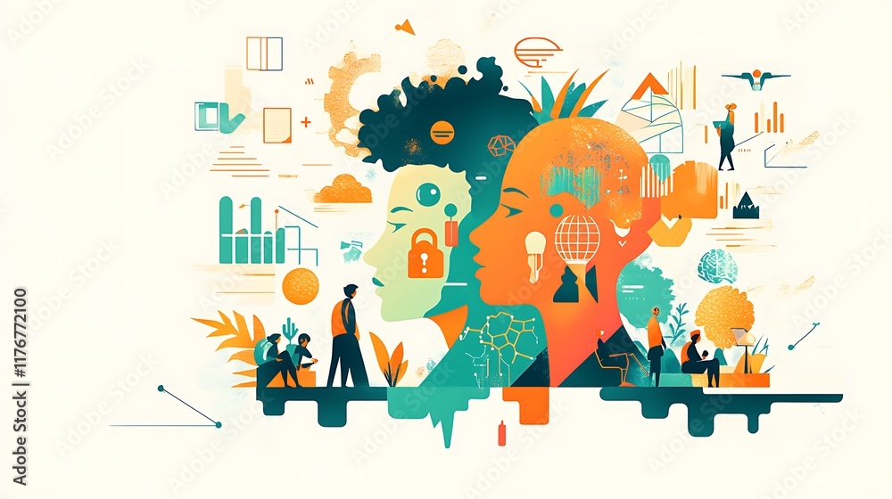 Fototapeta premium modern business solutions using innovative technology