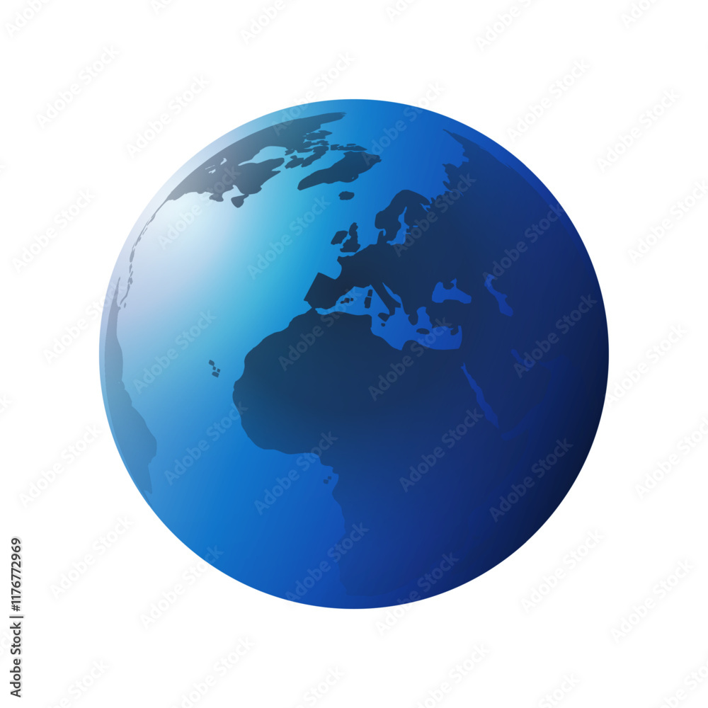 Blue Earth Globe Design Layout - Global Business, Technology, Globalisation Concept, Multi Purpose Vector Clip-Art Template - Isolated on White Background Blue Earth Globe Design Layout - Global Business, Technology, Globalisation Concept, Multi Purpose Vector Clip-Art Template - Isolated on White Background