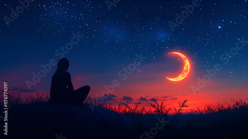 Moonlit Serenity: A Peaceful Night on the Water Under the Moonlight