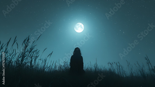 Moonlit Serenity: A Peaceful Night on the Water Under the Moonlight