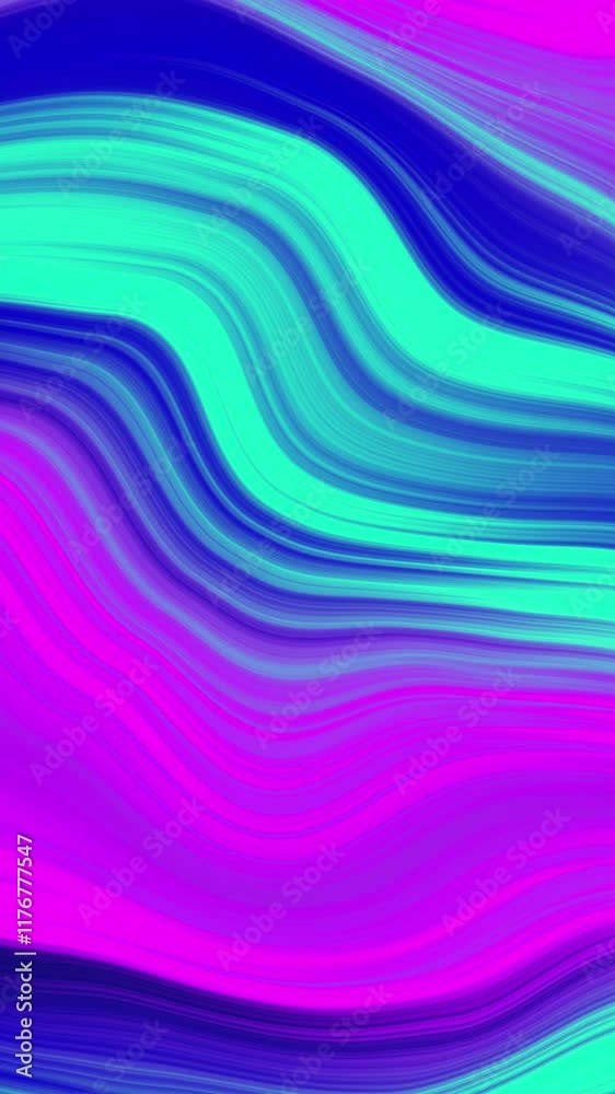 Neon Fluid Purple Loop Background