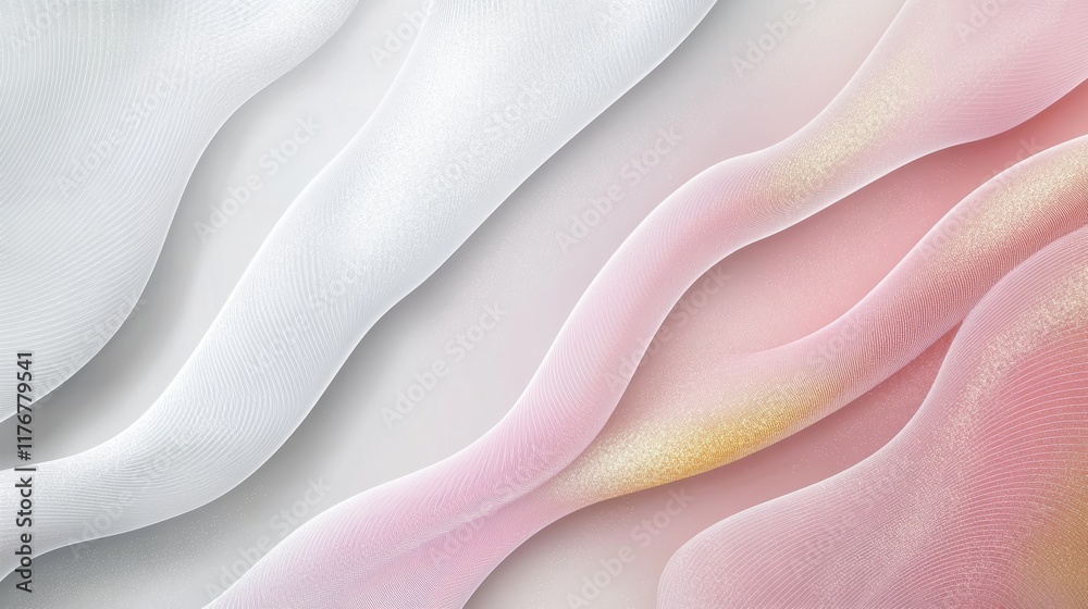 Obraz premium Premium background design with white line pattern texture in luxury pastel colour. Abstract horizontal vector template for business banner, formal backdrop, prestigious voucher, luxe invite