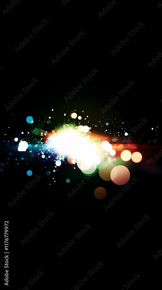 Abstract Background:  Bokeh Burst
