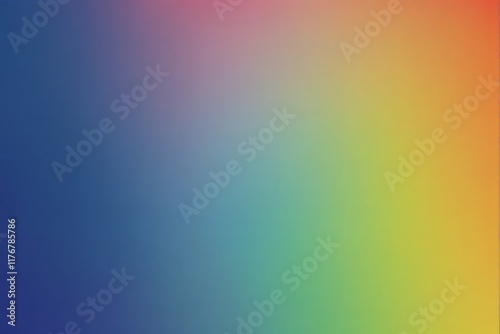 Abstract gradient featuring blue, green, yellow, and red tones, transitioning seamlessly. Minimalistic and vibrant, concept of simplicity, Ai generative photo