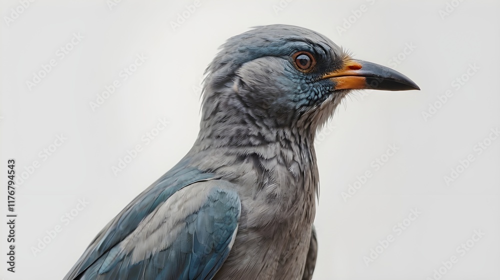 Fototapeta premium A bird on white background 