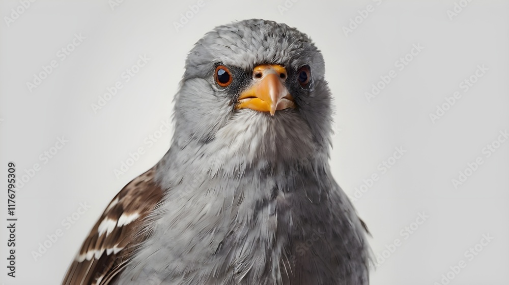 Obraz premium A bird on white background 