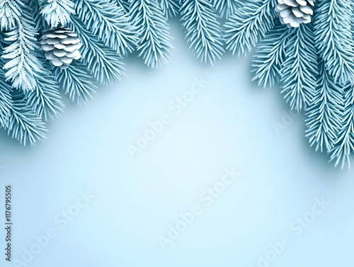 Icy Blue Winter Background photo