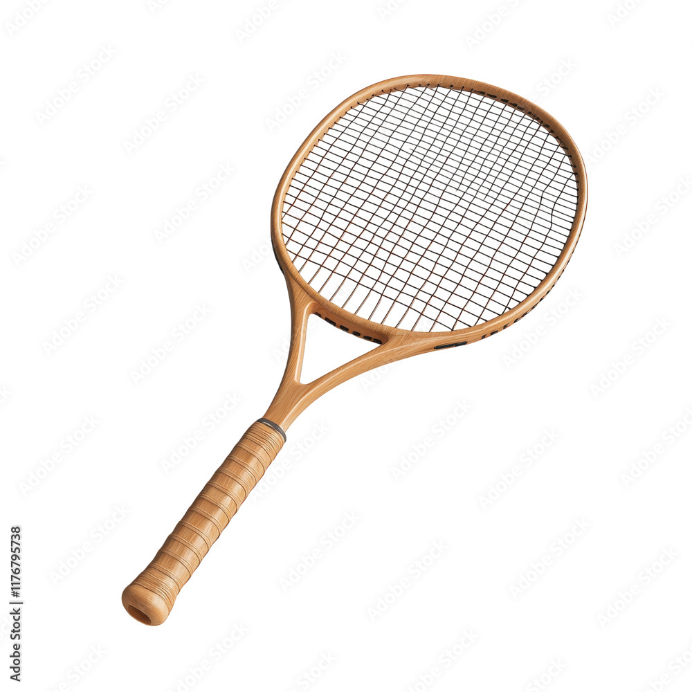 High-Performance Badminton Racket for Competitive Play on transparent background High-Performance Badminton Racket for Competitive Play on transparent background