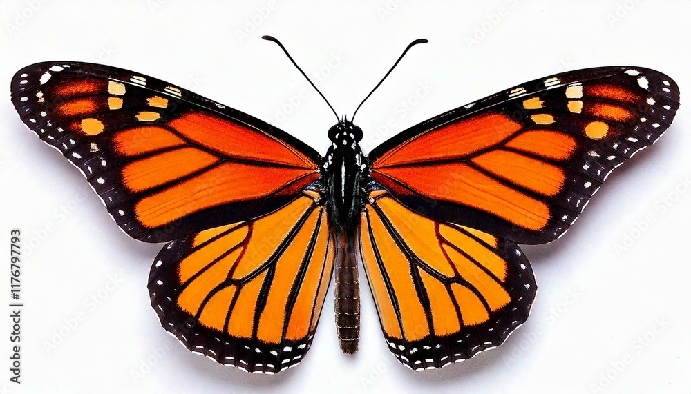 Fototapeta premium monarch butterfly Danaus plexippus or milkweed, common tiger,