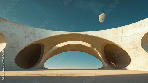 Surrealist architecture photo