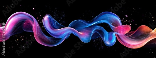 A premium abstract composition of colorful fluid shapes twisting and blending into one another, symbolizing motion and energy. 