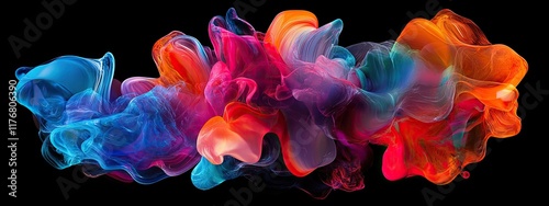 A premium abstract composition of colorful fluid shapes twisting and blending into one another, symbolizing motion and energy. 