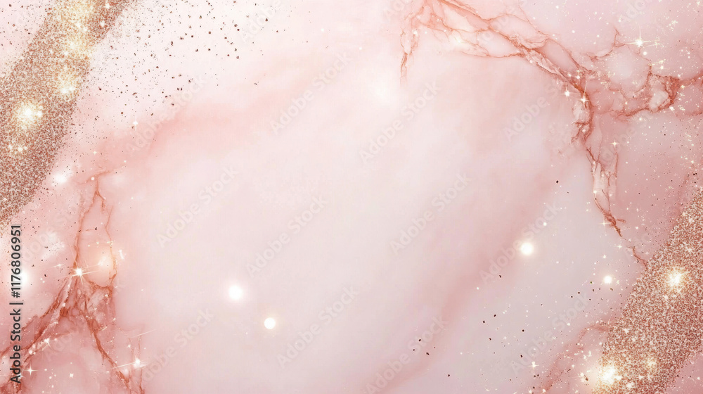 Fototapeta premium Soft Pink and Gold Glitter Background