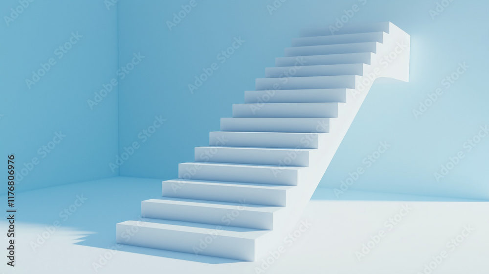 A 3D rendering of stairs ascending upwards, creating a sense of elevation and depth.
A 3D rendering of stairs ascending upwards, creating a sense of elevation and depth.
