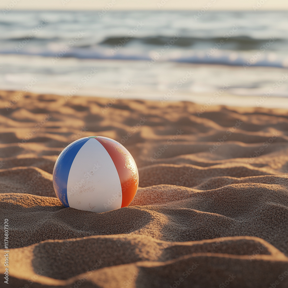 Obraz premium volleyball on the beach