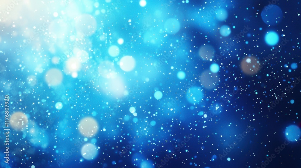 Abstract Blue Bokeh Background With Sparkling Lights Abstract Blue Bokeh Background With Sparkling Lights