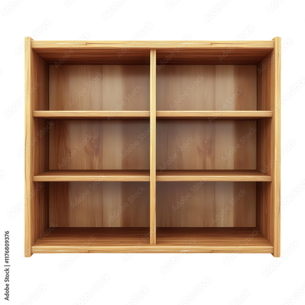 Empty Bookshelf for Interior Design and Organizational Ideas on transparent background Empty Bookshelf for Interior Design and Organizational Ideas on transparent background