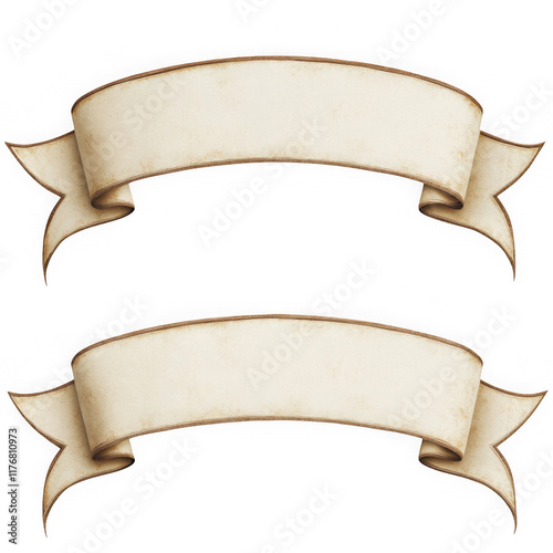 Vintage Arched Banners for Creative Illustrations