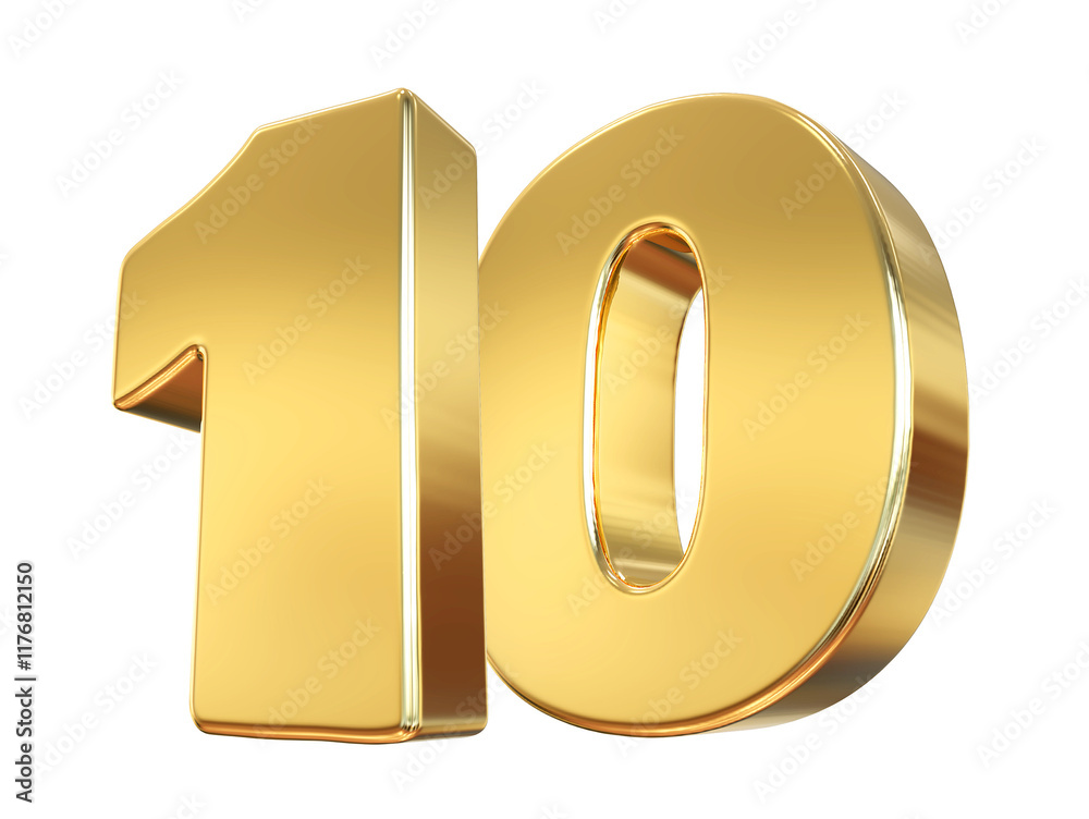 Gold Number 10 Gold Number 10