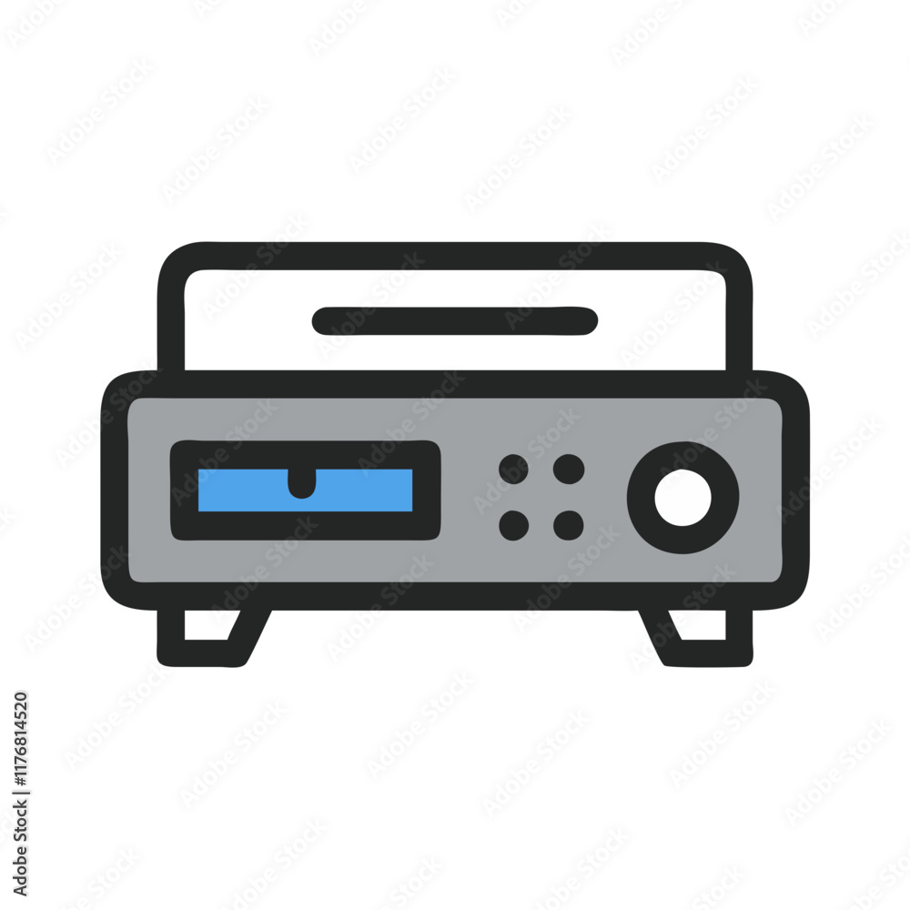 set top box icon design set top box icon design