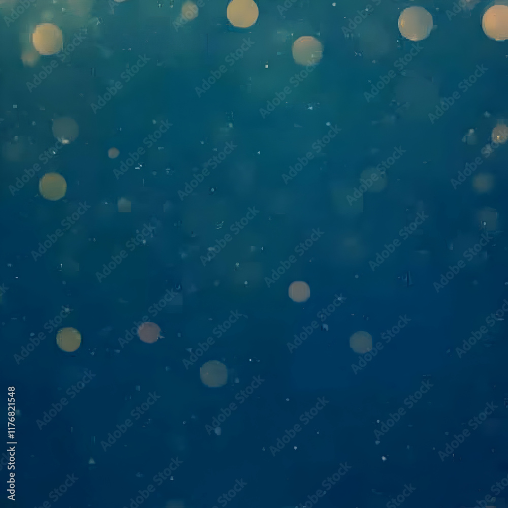 Teal Abstract Background with Glowing Circles