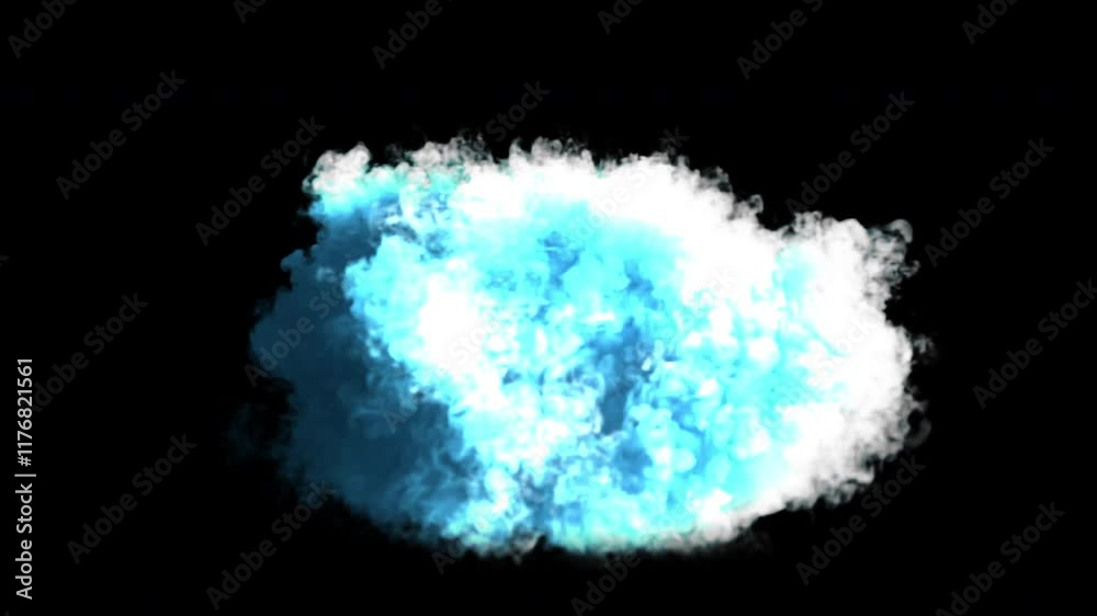 blue smoke cloud loop effect blue smoke cloud loop effect
