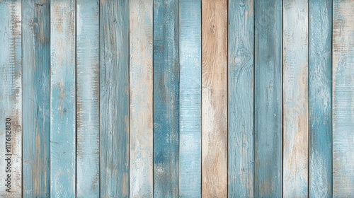 Rustic blue and beige wooden planks background