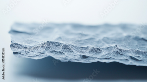 Textured Blue Slate: Close-...