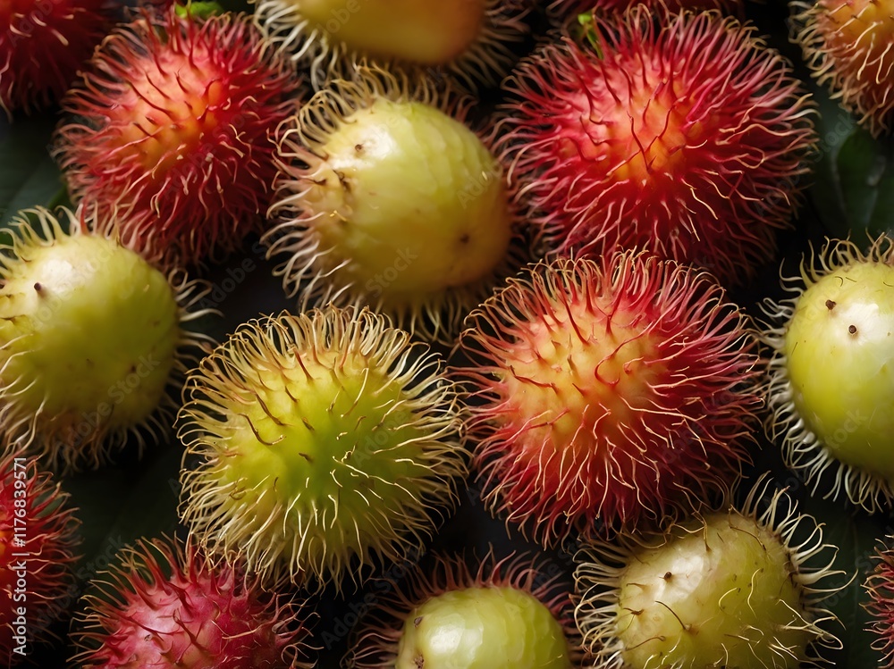 close up photo of rambutan fruit