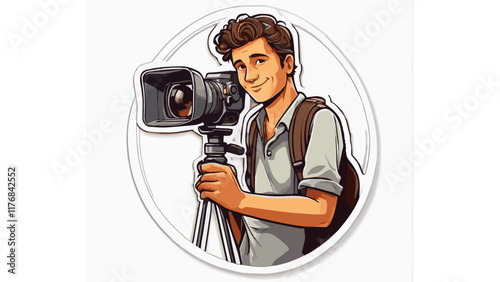 A man who works as a cameraman
