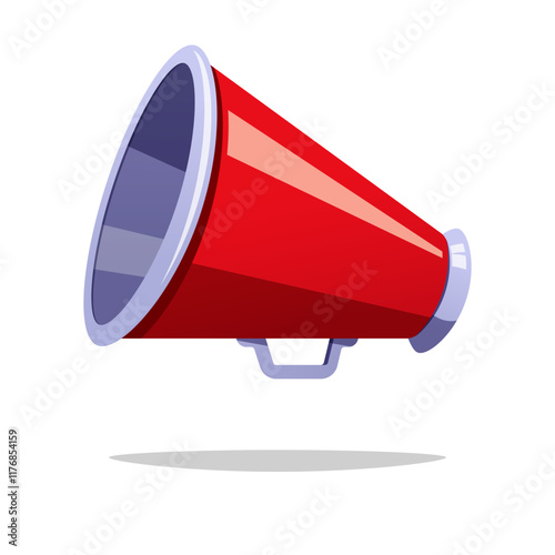 Cone megaphone vector isolated on white background.