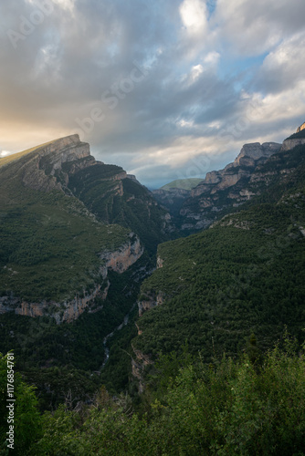 Views of a river crossing an anticline.