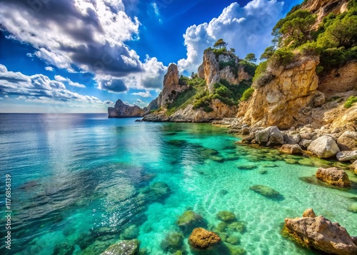 Cala Llebeig, Benitachell, Spain: Crystal Clear Waters & Scenic Coastline photo