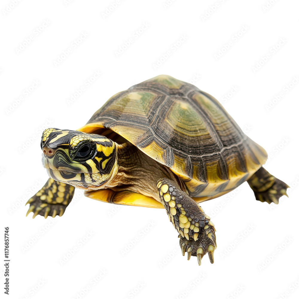 Tortoise Isolated on White Background for Wildlife and Nature Themes on transparent background Tortoise Isolated on White Background for Wildlife and Nature Themes on transparent background