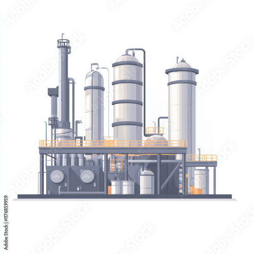 side view of a minimalist manufacturing plant