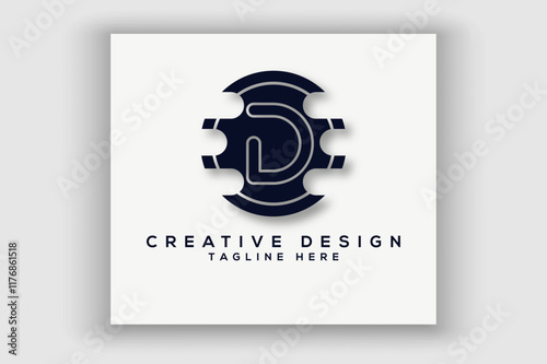 D Security Logo Vector Design,  D Security Logo Design