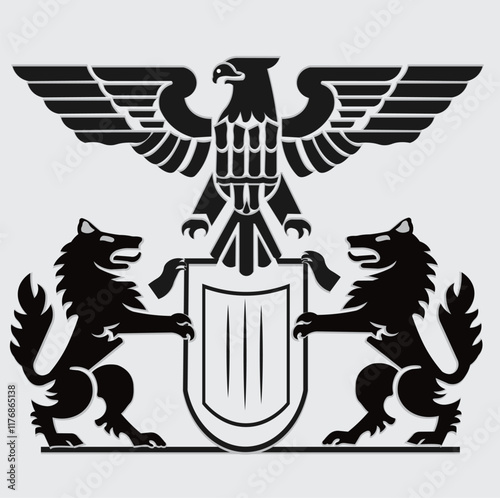 Exploring the German Coat of Arms: A Symbol of Unity, Strength, and National Heritage Logo Design.
