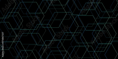 Abstract background with hexagons pettern. Abstract hexagon polygonal pattern background vector.overlapping hexagon pattern abstract futuristic background design. data concept,poster, flyer, wallpaper