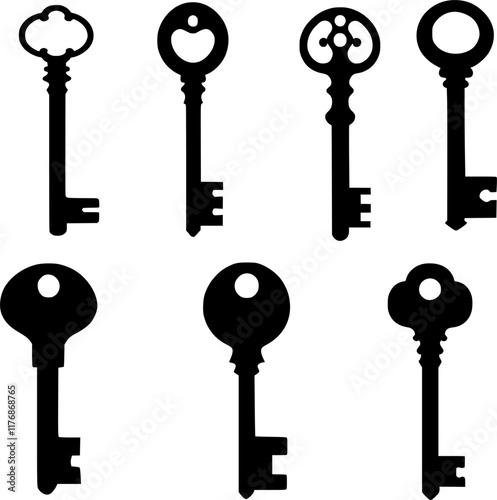 set of old keys