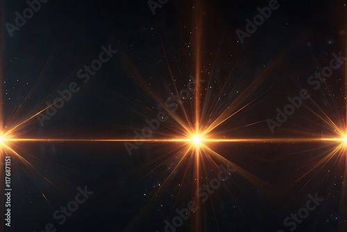 Lighting  lens flare background 
