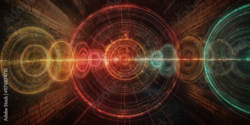 Cosmic Fusion of Multiverse Radiance: A Journey Through Vibrant Concentric Realms of Light and Energy
